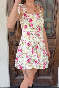 Sleeveless Floral Mini Dress