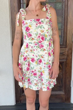 Sleeveless Floral Mini Dress