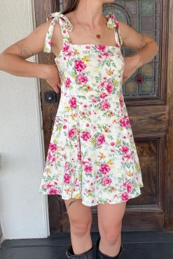 Sleeveless Floral Mini Dress