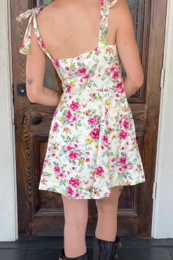 Sleeveless Floral Mini Dress