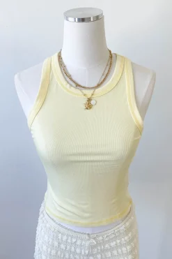Sleeveless Ribbed Top