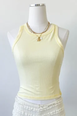 Sleeveless Ribbed Top