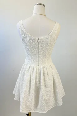 Sleeveless Textured Mini Dress