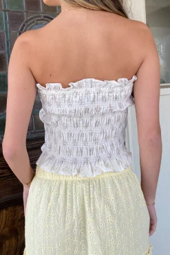 Smocked Floral Tube Top