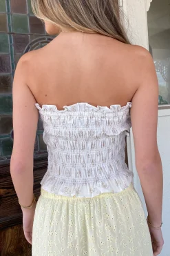 Smocked Floral Tube Top