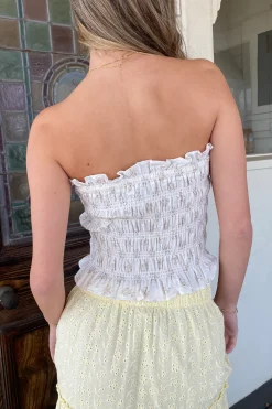 Smocked Floral Tube Top