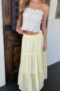 Smocked Floral Tube Top