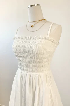 Smocked Mini Cami Dress