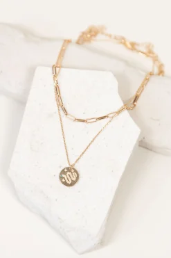 Snake Pendant Layered Necklace