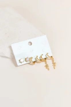 Snake Three Piece Earring Set