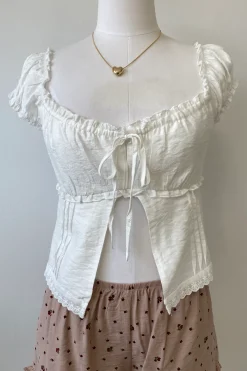 Split Front Babydoll Top