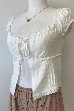 Split Front Babydoll Top