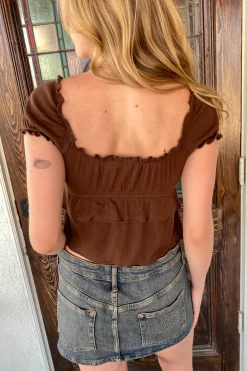 Split Front Babydoll Top