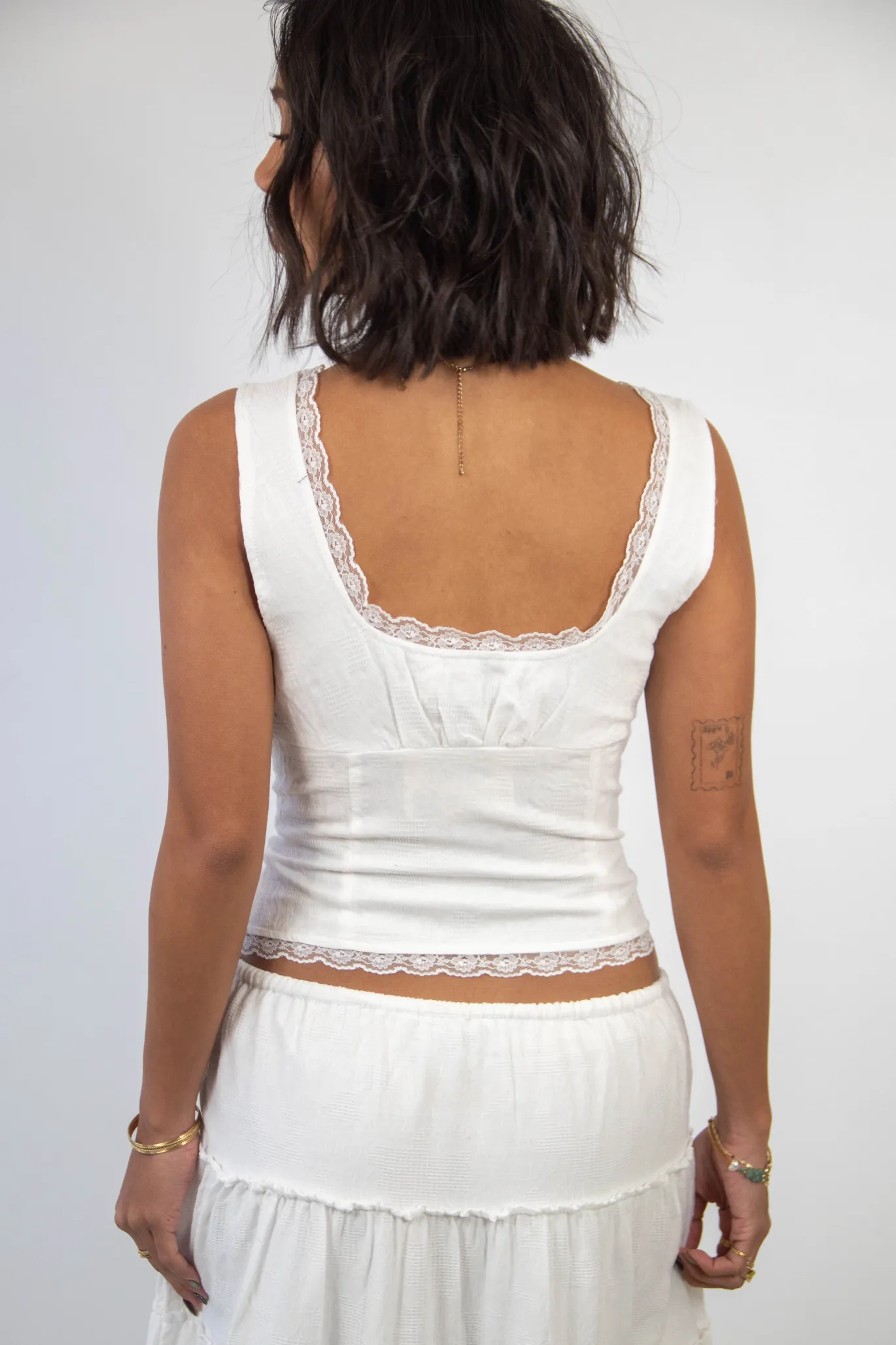 Split Front Corset Top