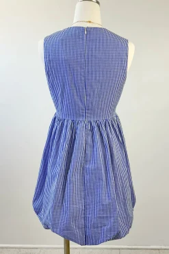 Split Front Gingham Mini Dress