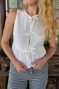 Split Front Sleeveless Top