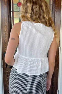 Split Front Sleeveless Top