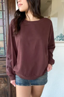 Star Embroidered Sweatshirt