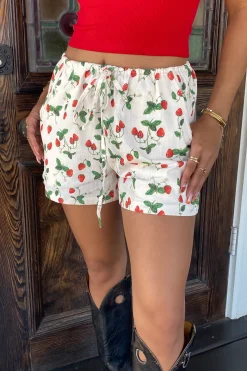 Strawberry Printed Short