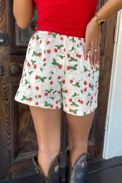 Strawberry Printed Short