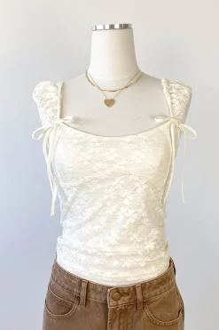 Stretch Lace Babydoll Top