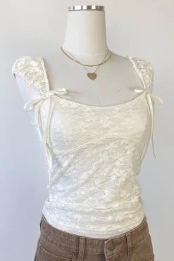 Stretch Lace Babydoll Top