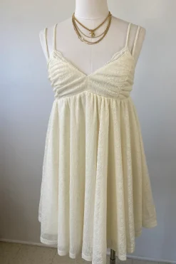 Stretch Lace Mini Dress