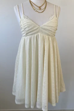 Stretch Lace Mini Dress