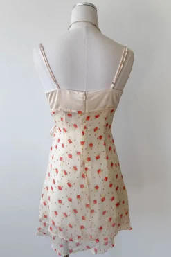 Stretch Lace Mini Wrap Dress