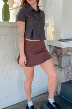 Striped Button Up Top