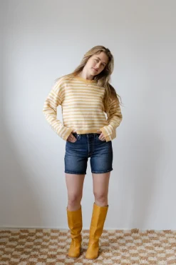 Striped Knit Sweater