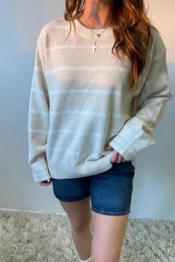 Striped Knit Sweater