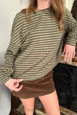 Striped Long Sleeve Top