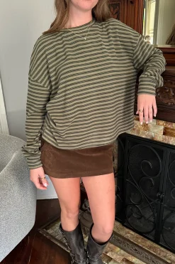 Striped Long Sleeve Top