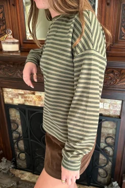 Striped Long Sleeve Top