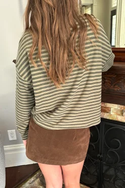 Striped Long Sleeve Top