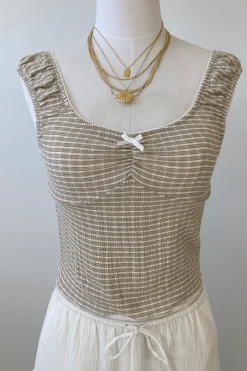 Striped Sleeveless Top