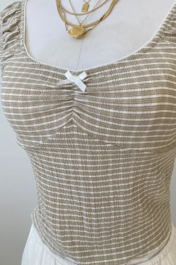 Striped Sleeveless Top