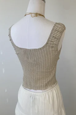 Striped Sleeveless Top