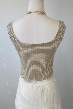 Striped Sleeveless Top