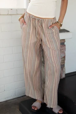 Striped Wide Leg Pants