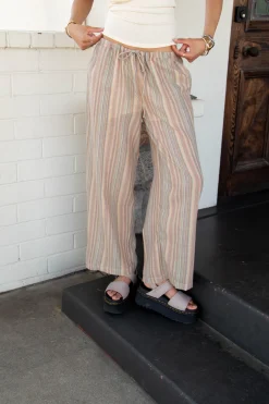 Striped Wide Leg Pants