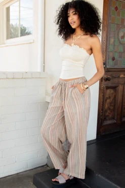 Striped Wide Leg Pants