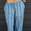 Striped Wide Leg Pants