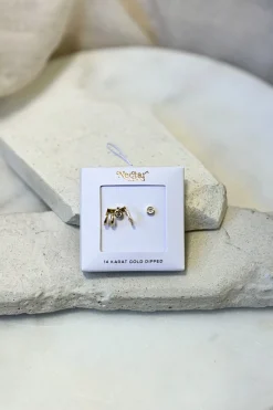 Stud & Cuff Earring Set