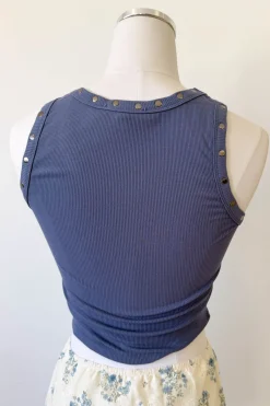 Studded Western Graphic Tank Top