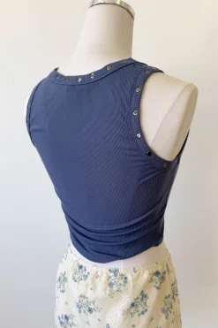 Studded Western Graphic Tank Top