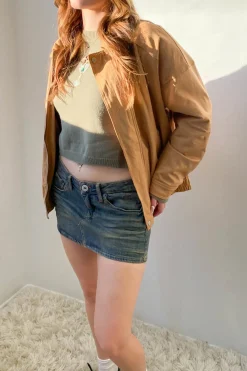 Suede Collared Jacket