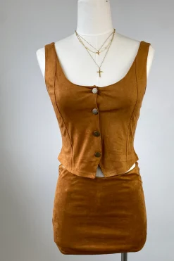 Suede Vest