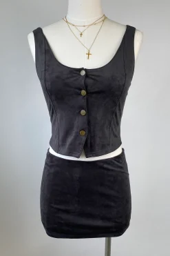 Suede Vest
